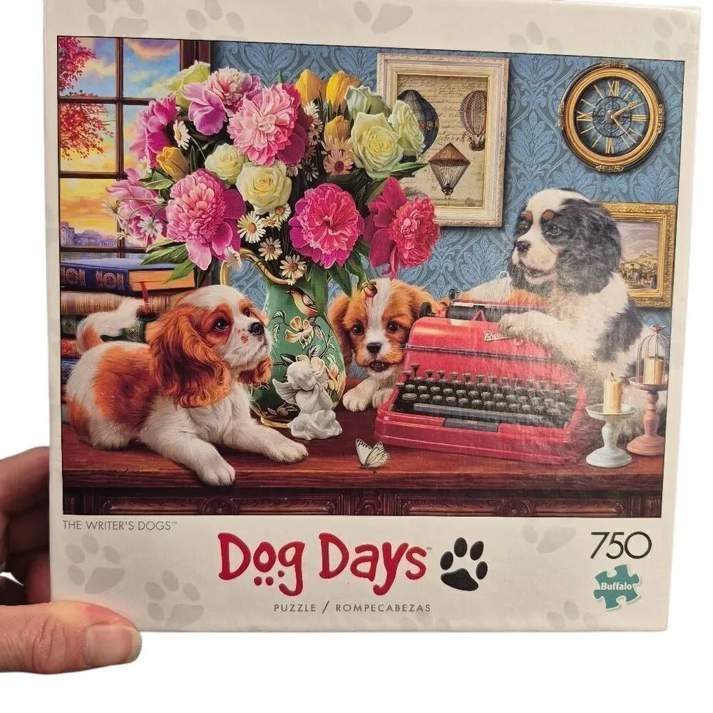 Buffalo Games Dog Days The Writer's Dog 750 pc Jigsaw Puzzle